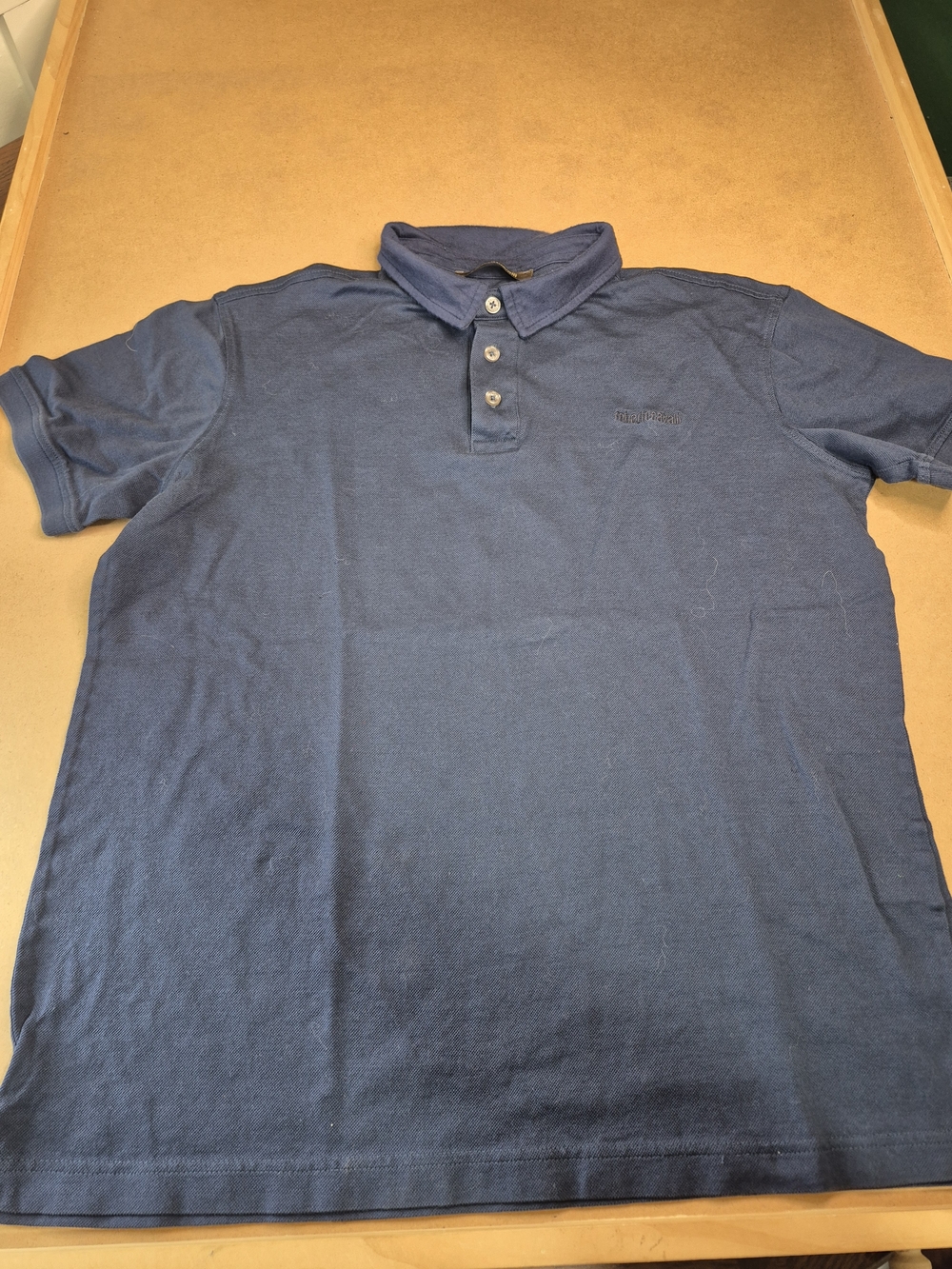 Roberto Cavalli Men's Blue Polo Shirt with Button Placket 3427/379